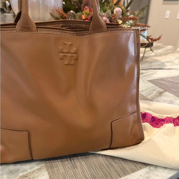 Tory Burch Brown Leather Tote - Picture 2 of 6